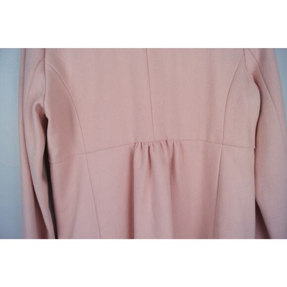 Kut from the Kloth‎ Pink Wool Blend Peacoat Single Breasted Coat Size Medium - Picture 9 of 10